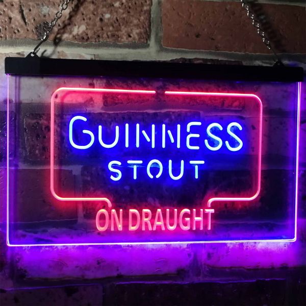 Guinness Stout On Draught Neon-Like LED Sign